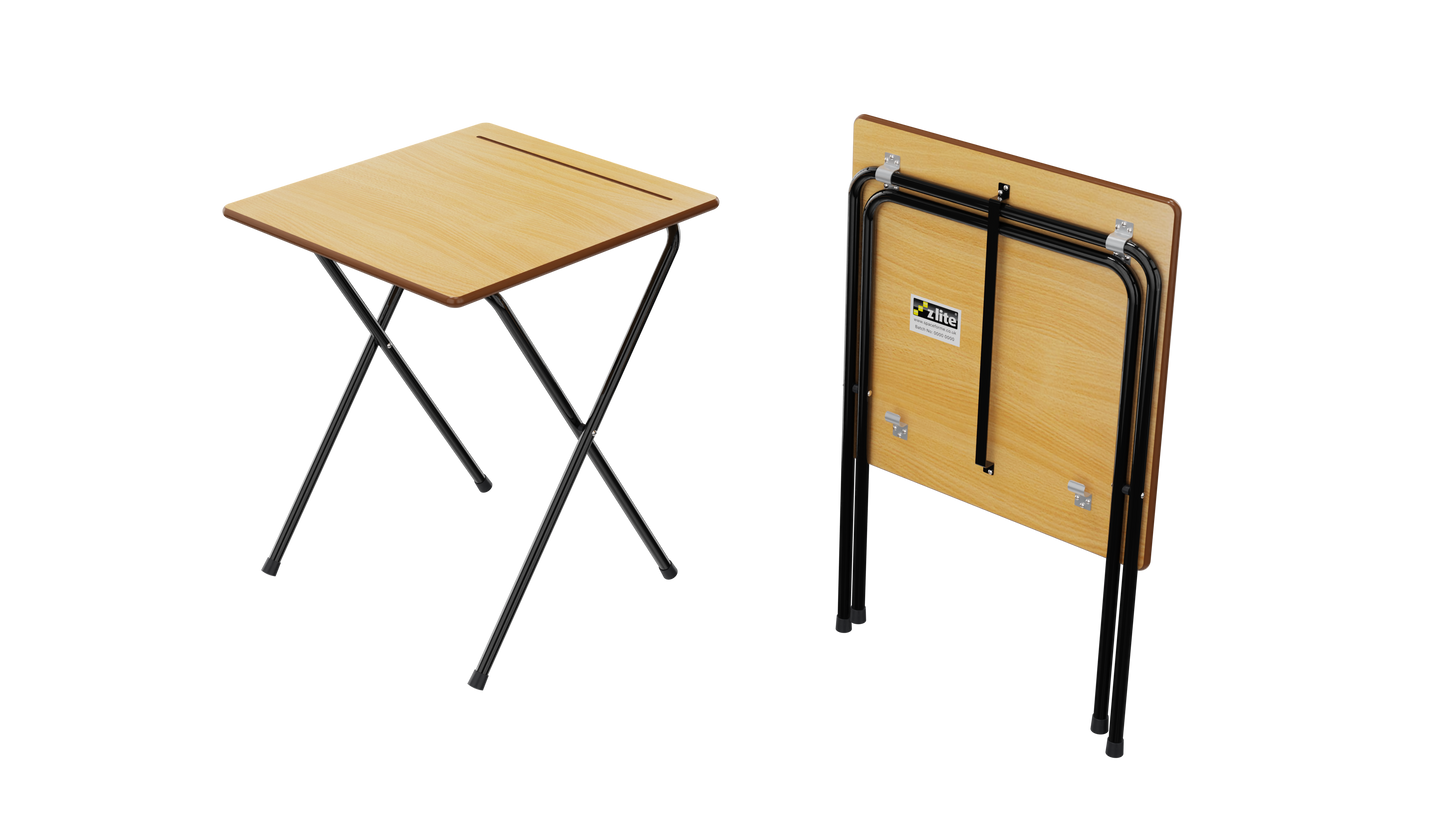 40 Zlite® Premium Exam Desk 600X600mm, Beech, with Trolley