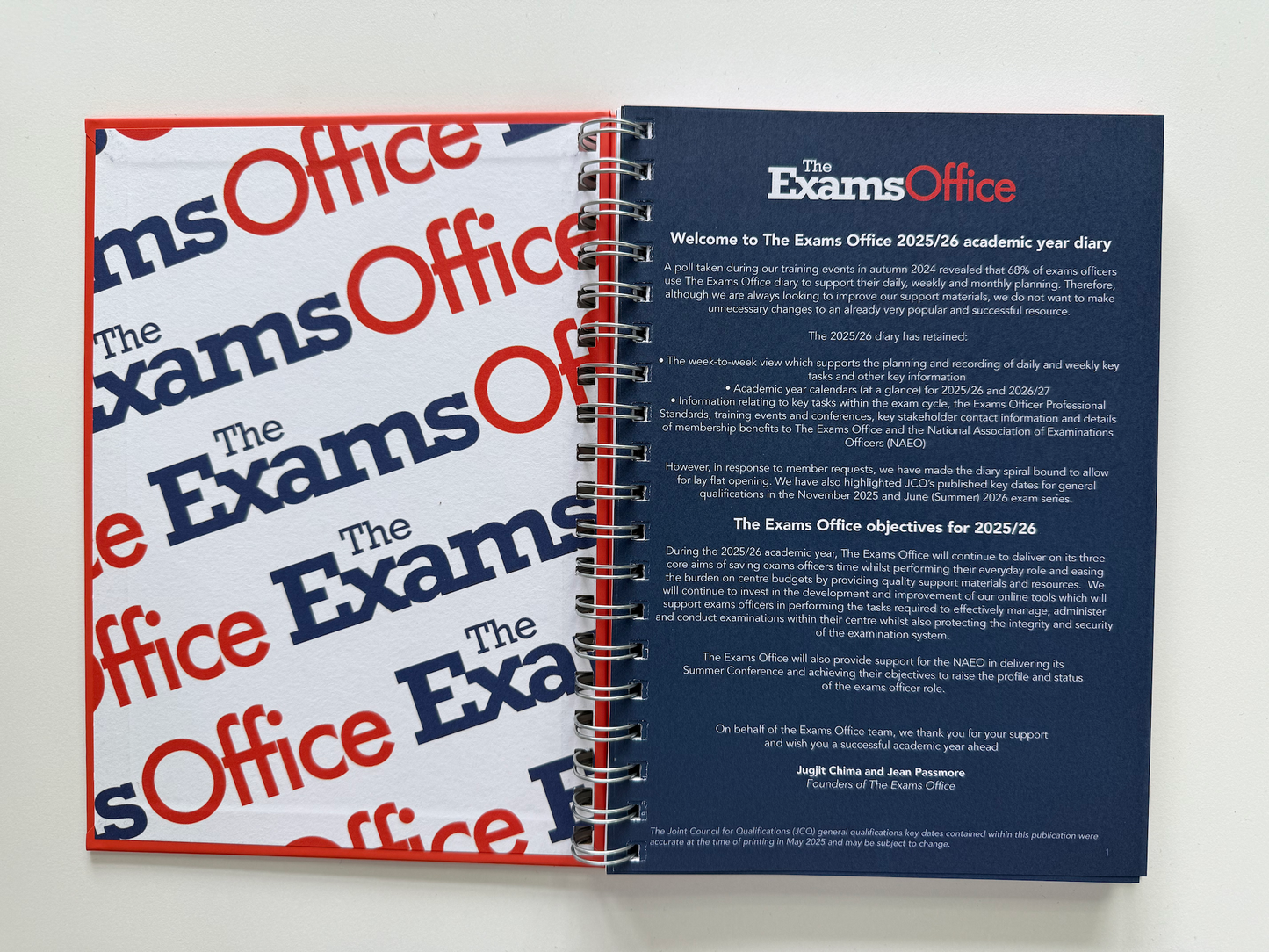 The Exams Office 2025/26 diary