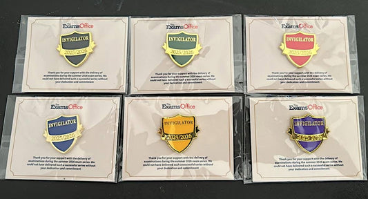 The Exams Office invigilator reward badges - pack of 10