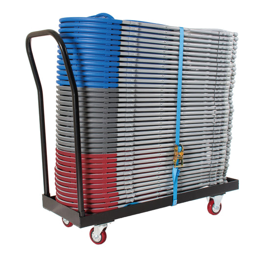 40 Zlite® Fan Back Folding Chairs with Trolley