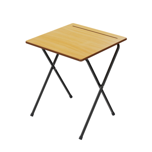 Zlite® Premium Safety Folding Exam Desk 600X600mm, Beech