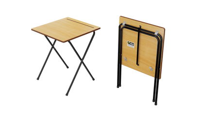 24 Zlite® Premium Exam Desk 600X600mm, Beech, with Trolley