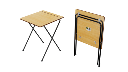 40 Zlite® Standard Exam Desk 600X600mm, Beech, with Trolley