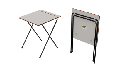 40 Zlite® Standard Exam Desk 600X600mm, Grey, with Trolley