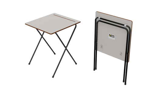 40 Zlite® Standard Exam Desk 600X600mm, Grey, with Trolley