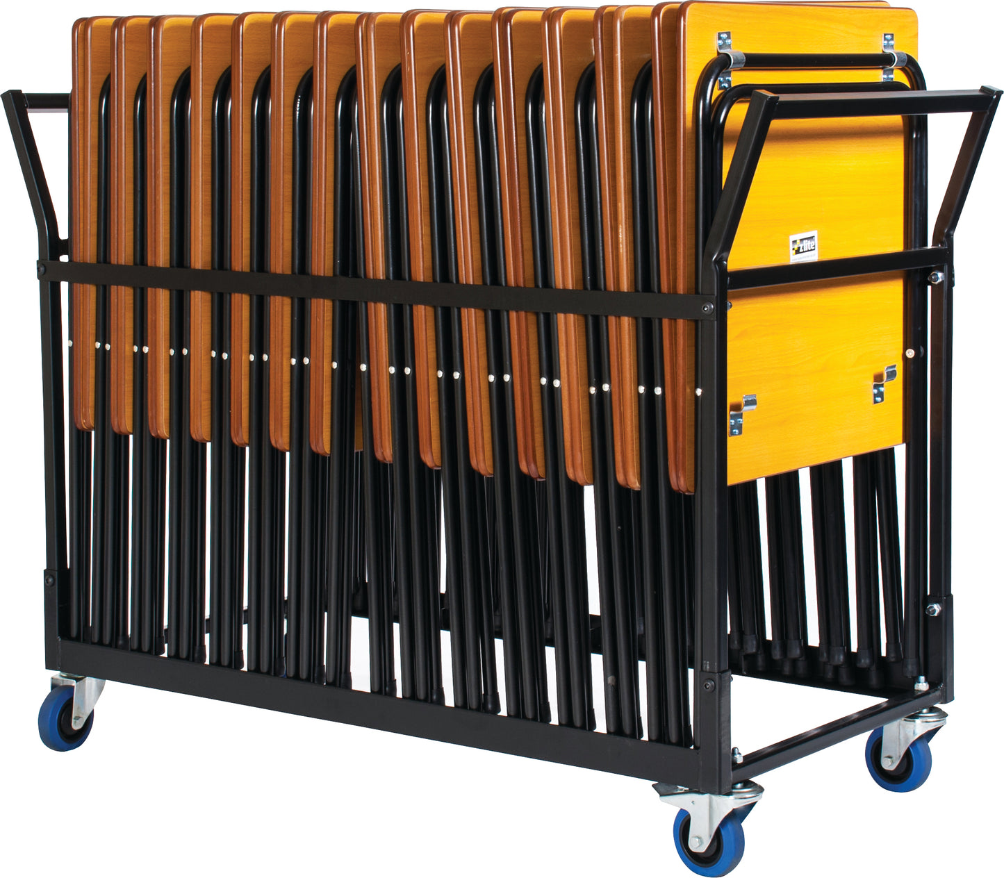 Zlite® Black Upright 24/25 Desk Storage Trolley