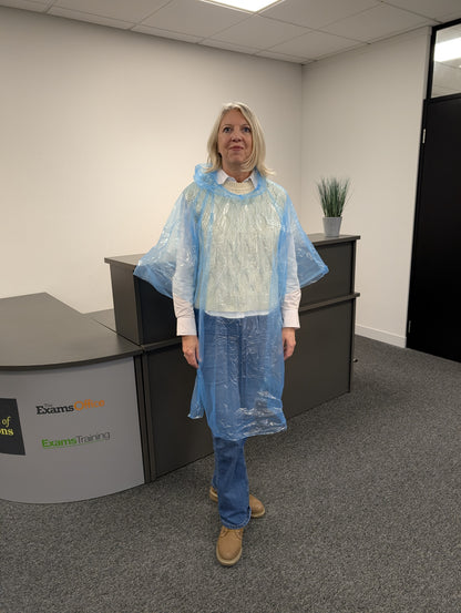 The Exams Office waterproof poncho - pack of 10